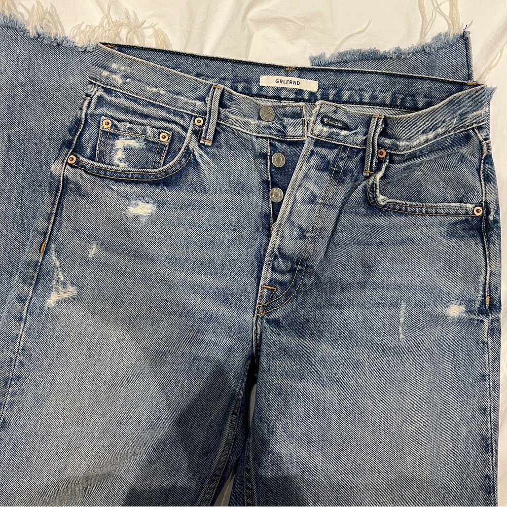 GRLFRND Helena High-Rise Straight Leg Jeans